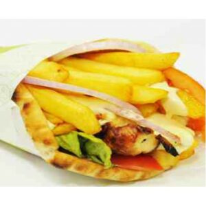 Πίτα με φρέσκο σουβλάκι κοτόπουλο